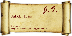 Jakob Ilma névjegykártya